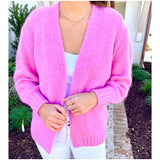 Bubblegum Pink Knit Chrissy Cardigan