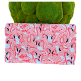 Flamingo Clutch with Optional Chain & Satin Interior (can be monogrammed)