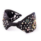 Handmade Black Gold & Multicolor Beaded Star Headband