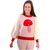 Geraldine Fuzzy Mushroom Sweater