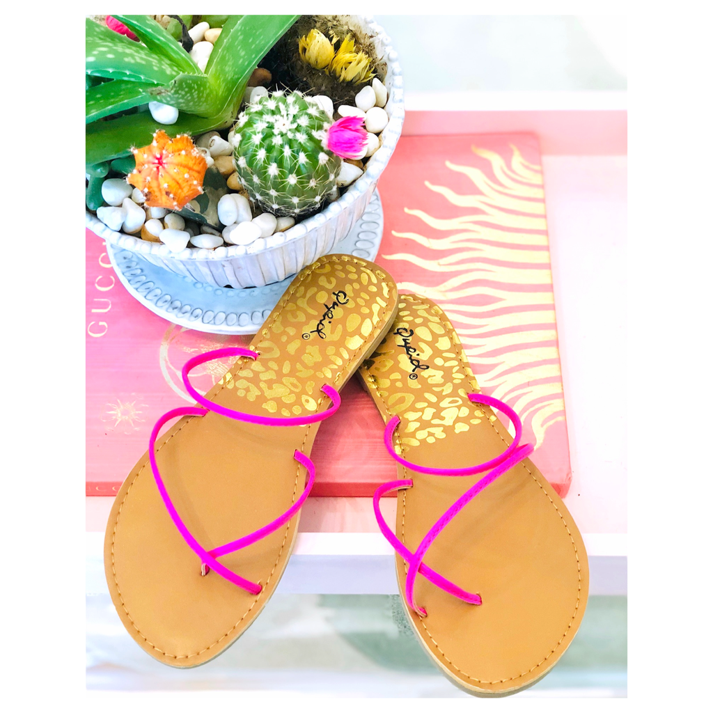 Neon 2025 yellow slippers