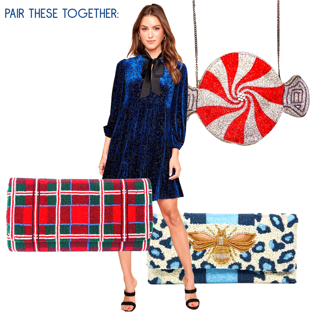 Handmade Pink, Red or Blue Leopard Bee Bags - James Ascher