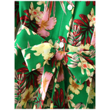 Green & Pink Floral Leslie Dress