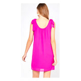 Pinkberry Scoop Neck Sleeveless Bow Shoulder Shift Dress