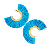 More Fringe Hoops in 3 Colors! (Mediterranean Blue, Yellow & Taupe)