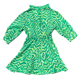 Green on Green Fit & Flare Delic Dress