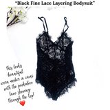 Black Lace Layering Bodysuit