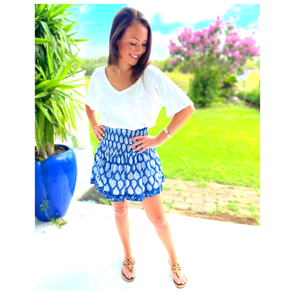 White ruffle skirt sales 8x10