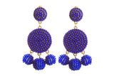 Beaded Disc Earrings