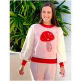 Geraldine Fuzzy Mushroom Sweater