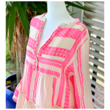 Neon Hot Pink Aztec Tori Dress