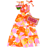 Pink & Orange Smocked Kelly Dress