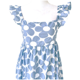 Blue Daisy Flutter Sleeve Lilly Dress