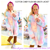 Cotton Candy Plush Mid Length Jacket