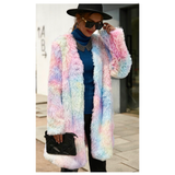 Cotton Candy Plush Mid Length Jacket