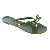 Olive Val Inspired Rockstud Bow Sandals