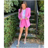 Miss Fancy Pink OR Ivory Tuxedo Shorts & Blazer (sold separately)