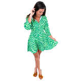 Green on Green Fit & Flare Delic Dress