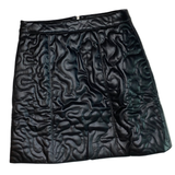 Black Swirl PU Leather Fiona Skirt & Top (sold separately)