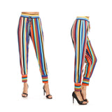 Rainbow Stripe Jogger Pants