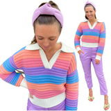 Rainbow Jumbo Ribbed Marion Sweater