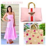 Pink Poplin Palm Beach Maxi Dress