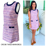 Orchid Tweed Mavin Dress (matching Jacket sold separately)
