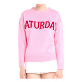 Bubblegum Pink Saturday Knit Sweater