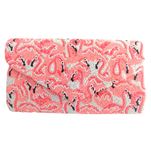 Flamingo clutch sales