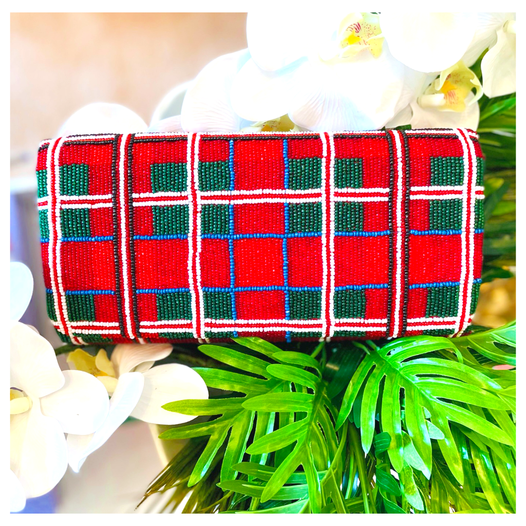 Red 2025 tartan bag