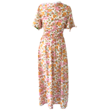 Neutral Tones Vintage Floral Mariposa Dress
