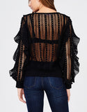 Black Frill Sweater