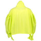 Lime Pussy Bow Macon Top