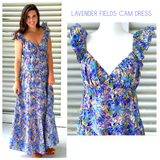 Lavender Fields Flutter Sleeve Cam Dress