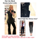Black High Rise Skinny Jeans