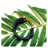 Black & Gold Multi Cord Bracelet