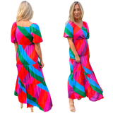 Rainbow Stripe San Miguel Dress