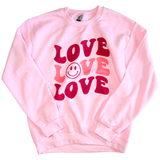 Pink & Red LOVE LOVE LOVE Sweatshirt