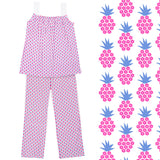 Pink Pineapple Pima Cotton Pajamas