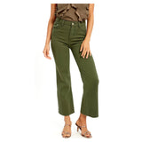 Brick OR Olive Wide Leg Cropped Semi High Waisted Jeans