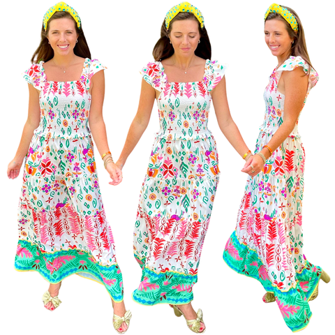 Smocked Ruffle Festiva Dress