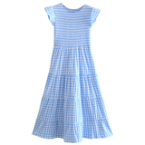 Baby Blue Gingham Smocked BlueBell Dress