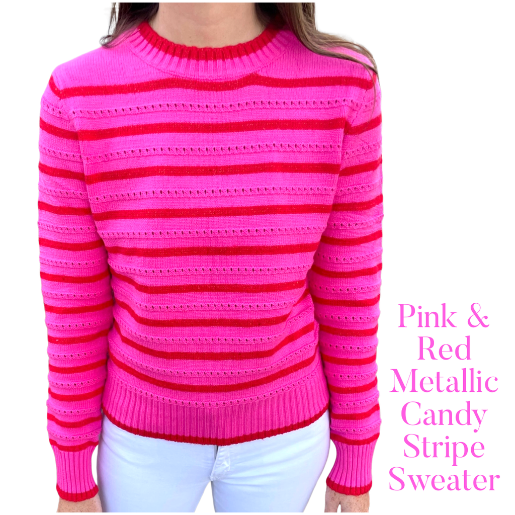 Cotton Candy Pink Stripe Knit Jumper