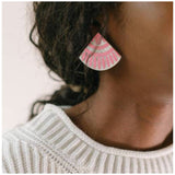 Hand Painted Buffalo Horn Stud & Drop Earrings