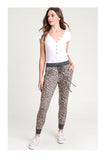 Leopard Print French Terry Jogger Pants