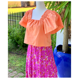 Fuchsia & Orange Islamorada Maxi Skirt