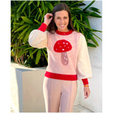 Geraldine Fuzzy Mushroom Sweater