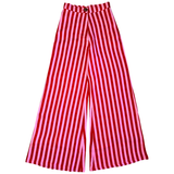 Pink & Red Cotton Candy Stripe High Waisted Georgia Pants