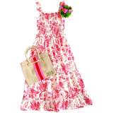 Rose Floral Smocked Monroe Dress