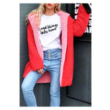 Pink & Red REVERSIBLE Sherpa Jacket